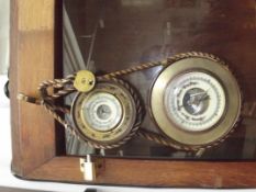 Two wall barometers