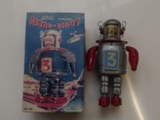 Clock work tin plate figure 'Astro-Scout'