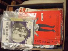 Asssorted books and sheet miusic
