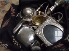 Large bag of plated ware