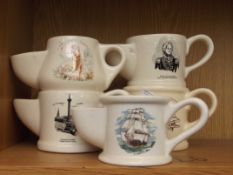 5 shaving mugs