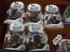 5 boxes of Star Wars Legacy Collection