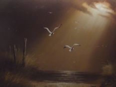 Oil on canvas titled 