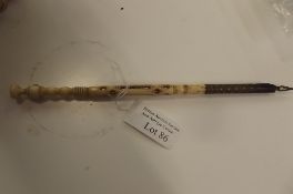 Stanhope dip pen bone shaft Blackpool scene