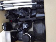 Assorted cameras and related equipment to include