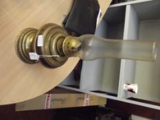 Brass oil lamp