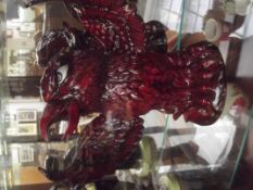 Peggy Davis Flambe figure of a Phoenix