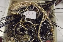 Box of costume jewellery