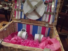 Picnic hamper and contents, as new