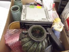 Assorted items to include a Pioneeer car stereo