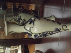 Moorcroft slender vase in the Bluebell Harmony pat