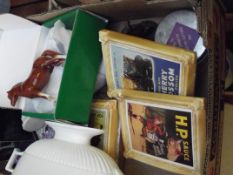 Assorted items to include a John Beswick boxed fig