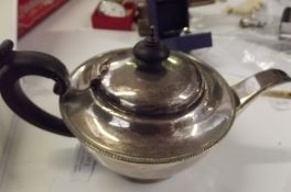 Silver hall marked tea pot