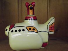 Lorna Bailey novelty Yellow Submarine teapot