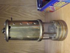 Brass miner's lamp