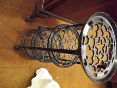 Cast iron pan stand