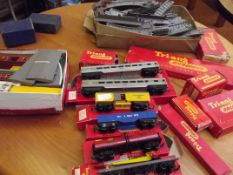 Large collection of Tri-ang railway track, carriag