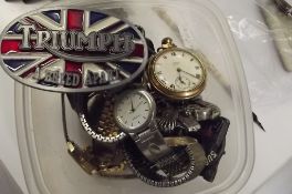 Box to include wrist watches, belt buckles and poc