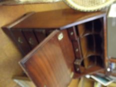 Mahogany four drawer writing bureau
