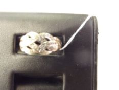 9 ct gold and diamond dress ring