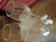 Pair of Edinburgh Crystal wine glasses