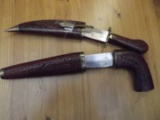 Two Indian Jambiya type knifes