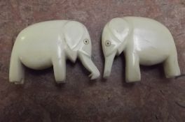 2 Ivory elephants
