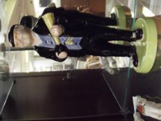 Loran Bailey figure in the form of Fred Dibnah