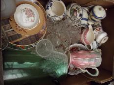 Assorted ceramics and glassware