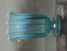Victorian vaseline glass vase
