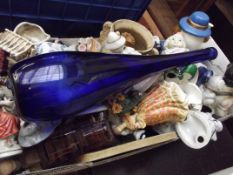 Assorted glassware and ceramics