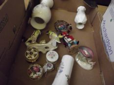 Various ceramics to include trinket boxes and Dutc