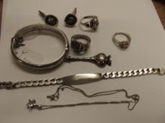 Collection of silver jewellery