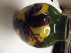 Moorcroft ovoid vase in the Hibiscus pattern