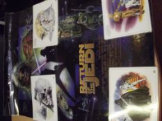 Star Wars Return of the Jedi poster and 4 others