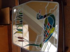 Stain glassed mirror