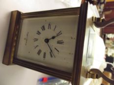 Mappin & Webb brass carriage clock