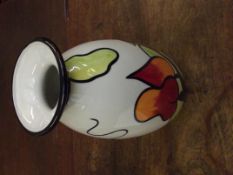 Lorna Bailey lipped vase, Hillside Cottage