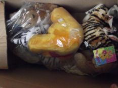Box of soft toys