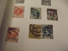 Stamp album of British stamps with some Victorian