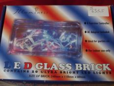2 LED glass bricks