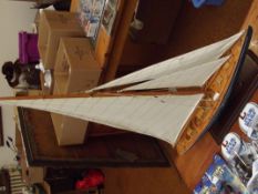 Model of a yacht