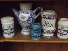 Group of apothecary jars, 20th century