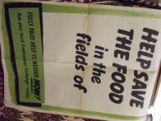 1950's Help Save Food in the Fields poster