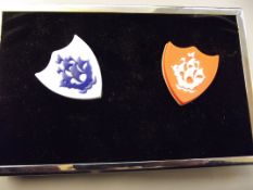 Two Blue Peter badges