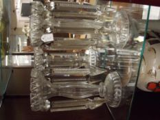 Pair of glass lustres