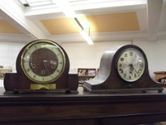 2 mantel clocks
