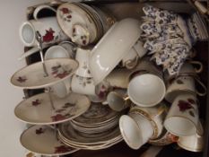 Box of mixed tea set