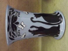 Moorcroft vase, Lucky black cat