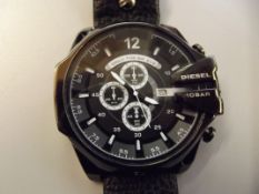 Diesel wristwatch with black dial
